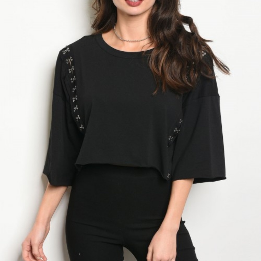 Black Crew Neck T-Shirt
